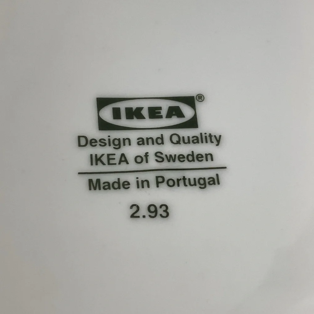 Set of two Vintage Christmas IKEA dinner plates made in Portugal